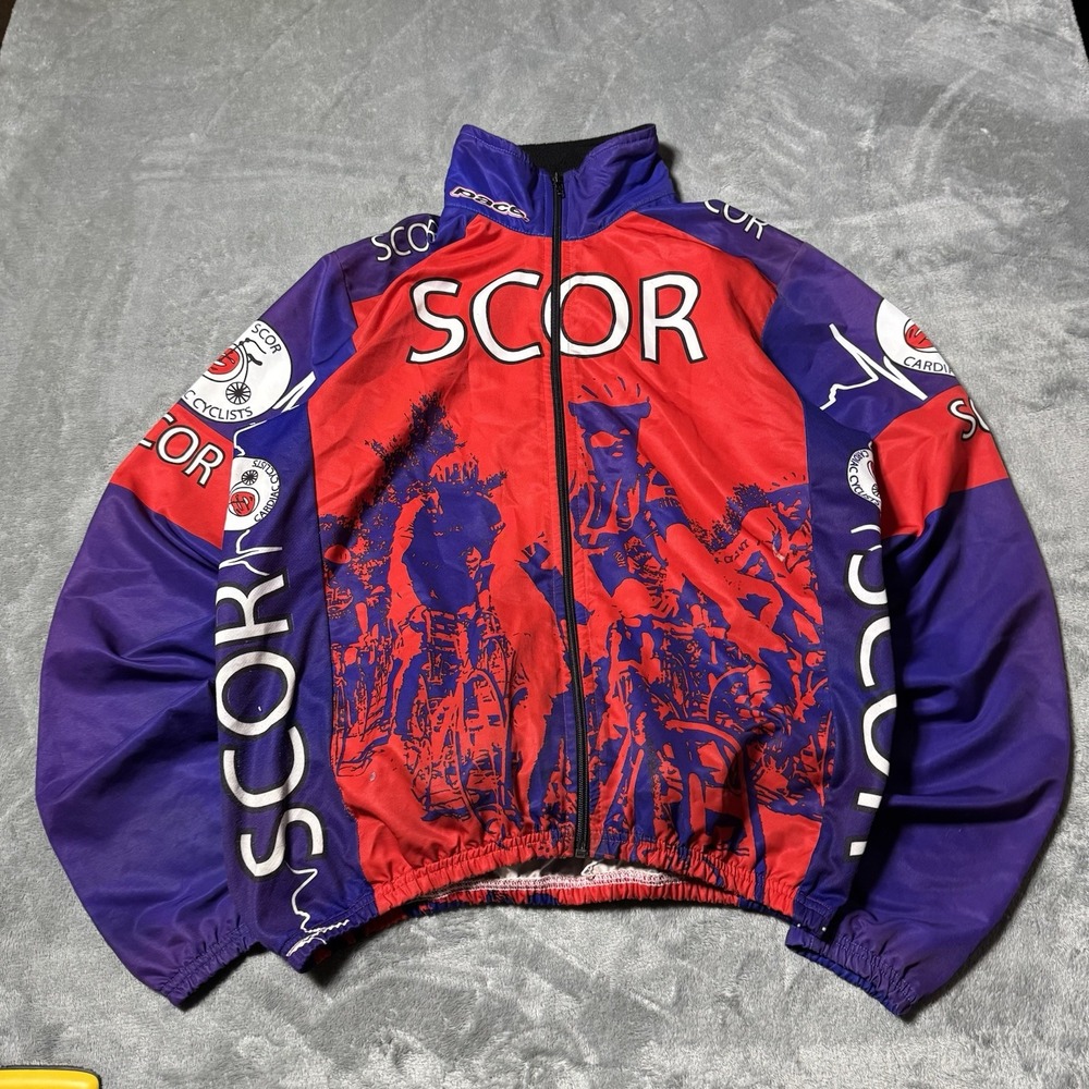 VTG Pace Sportswear Men's Cycling‎ Jacket Size Medium Made in USA SCOR